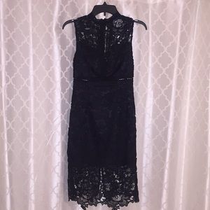 Black Lace Bebe Dress NWT